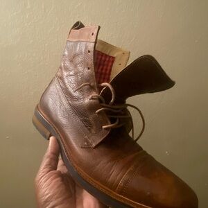 Brown Leather Men's Boots by Ben Sherman